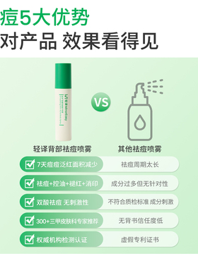 轻译水杨酸硫祛痘美背喷雾