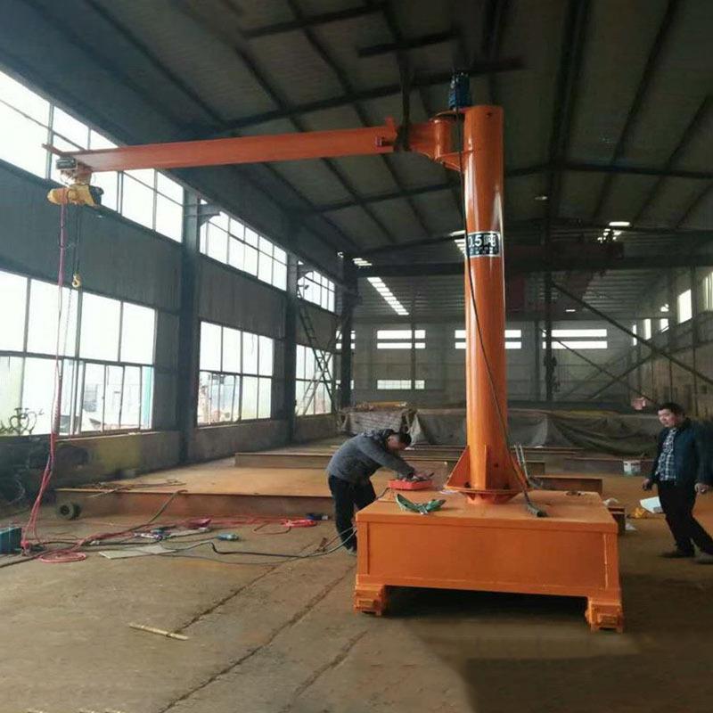 移动式悬臂吊起重机BZY型1.5吨电动旋转立柱式可移动悬臂吊起重机 - 图2