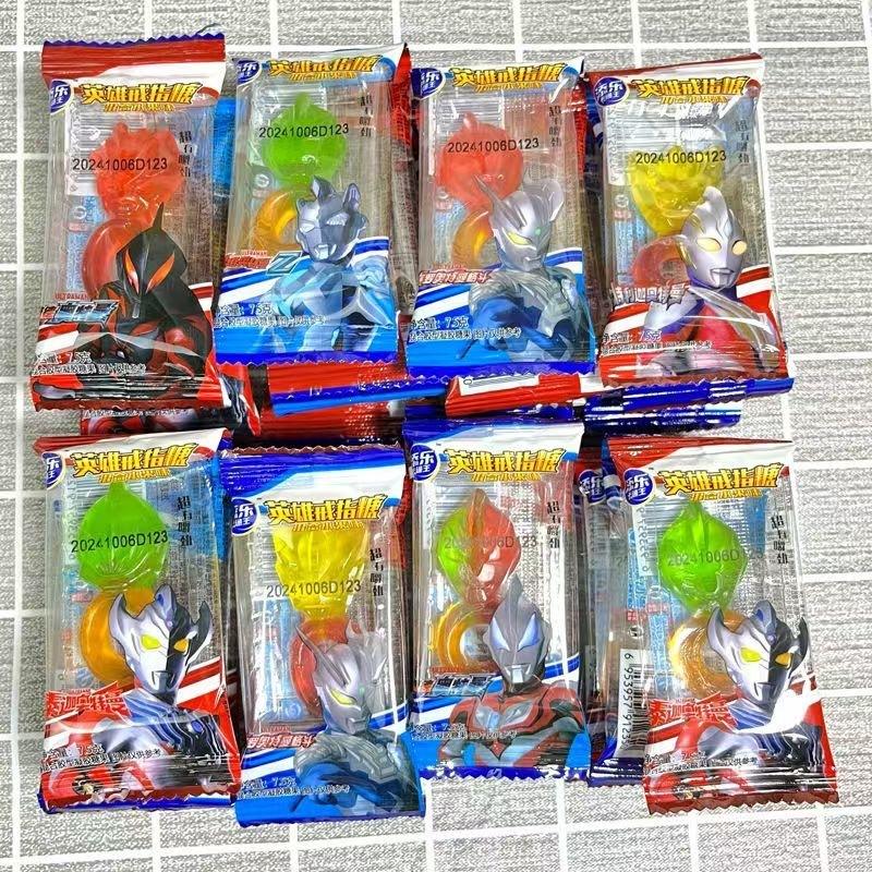 Timle Cartoon King Ultraman Style Ring Sugar Fun Gummies Fruity Children's Snacks Gift Candy