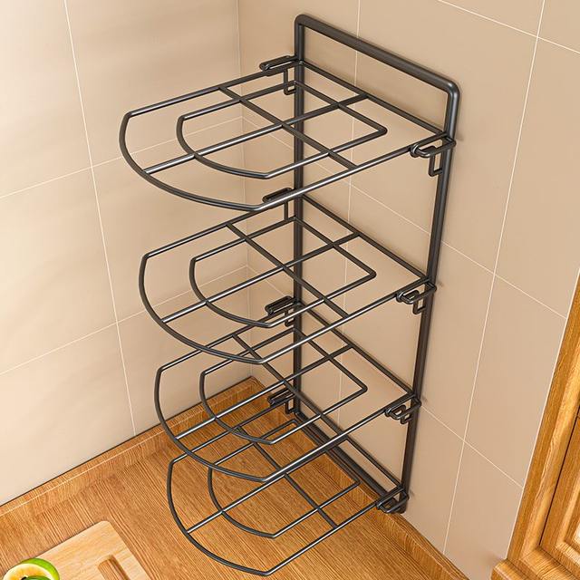 Kitchen dish storage rack on the wall bowl and plate tray tray foldable multi-layer side dish storage tool bowl and plate storage rack