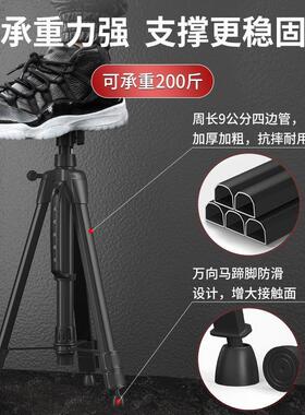 红外线水平仪支架三角架升降支伸缩杆激光仪架子加厚平水仪三脚架