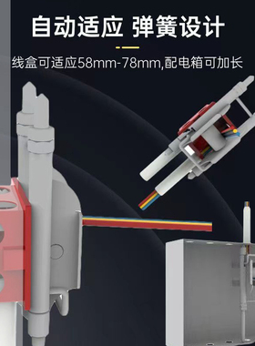 电工单人穿线辅助神器拉线助力器滑轮放线神器暗线固定引线送线器