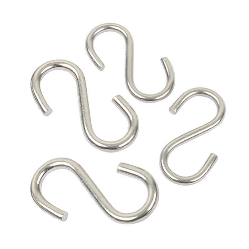 304不锈钢S钩厨房S型挂钩白钢挂物钩实心S钩S型金属钩家用挂钩,淘宝优惠券,粉丝福利购,淘宝优惠卷