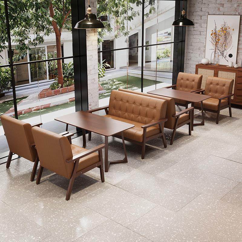 覆古酒吧清吧奶茶店咖啡厅桌椅组合饭厅卡座沙发洽谈酒馆商用休闲,淘宝优惠券,粉丝福利购,淘宝优惠卷