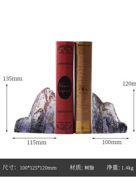 新品新中式太湖石狮子书挡