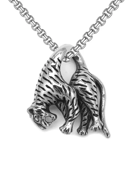 饰品朋克男士饰品 欧美半脸面具项饰 不锈钢项链项坠