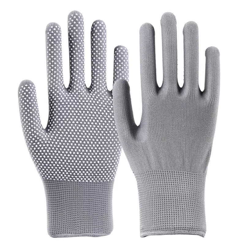 手套劳保工作耐磨防滑露二半指透气骑行钓鱼防晒快递干活打包分拣