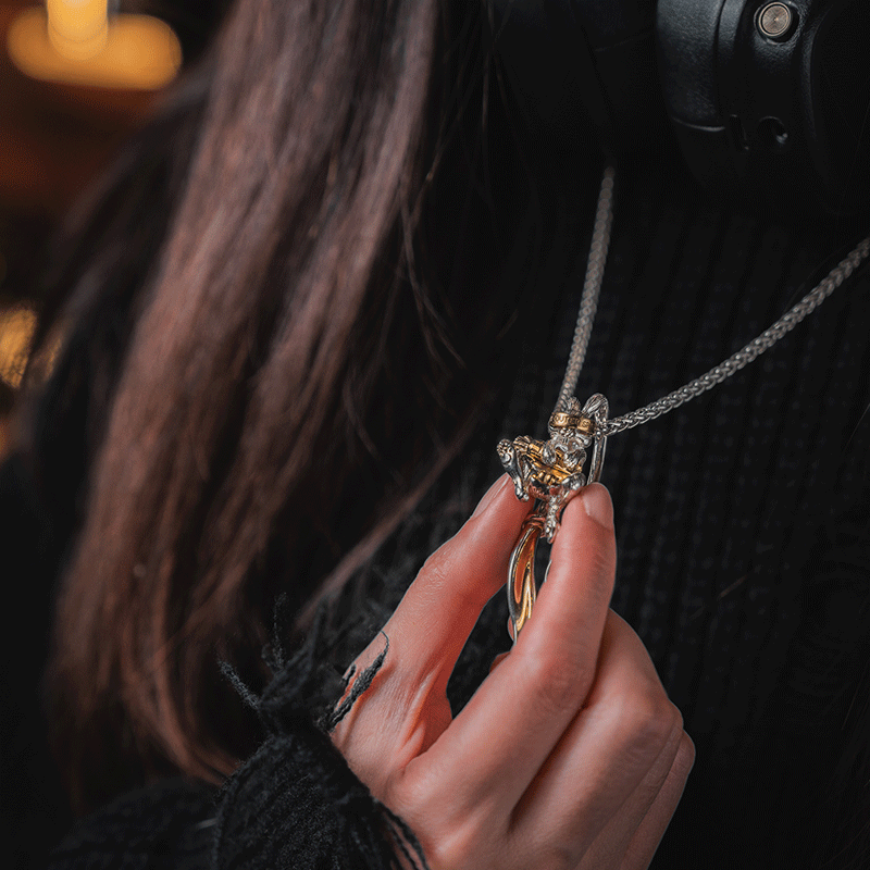 EYEVOLVE甜酷925银复古朋克兔项链男女潮流原创设计小众高级感,淘宝优惠券,粉丝福利购,淘宝优惠卷