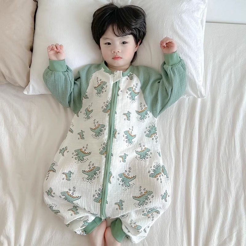 儿童睡袋夏季双层纯棉纱布男童薄款春夏分腿宝宝防踢被婴儿睡衣,淘宝优惠券,粉丝福利购,淘宝优惠卷