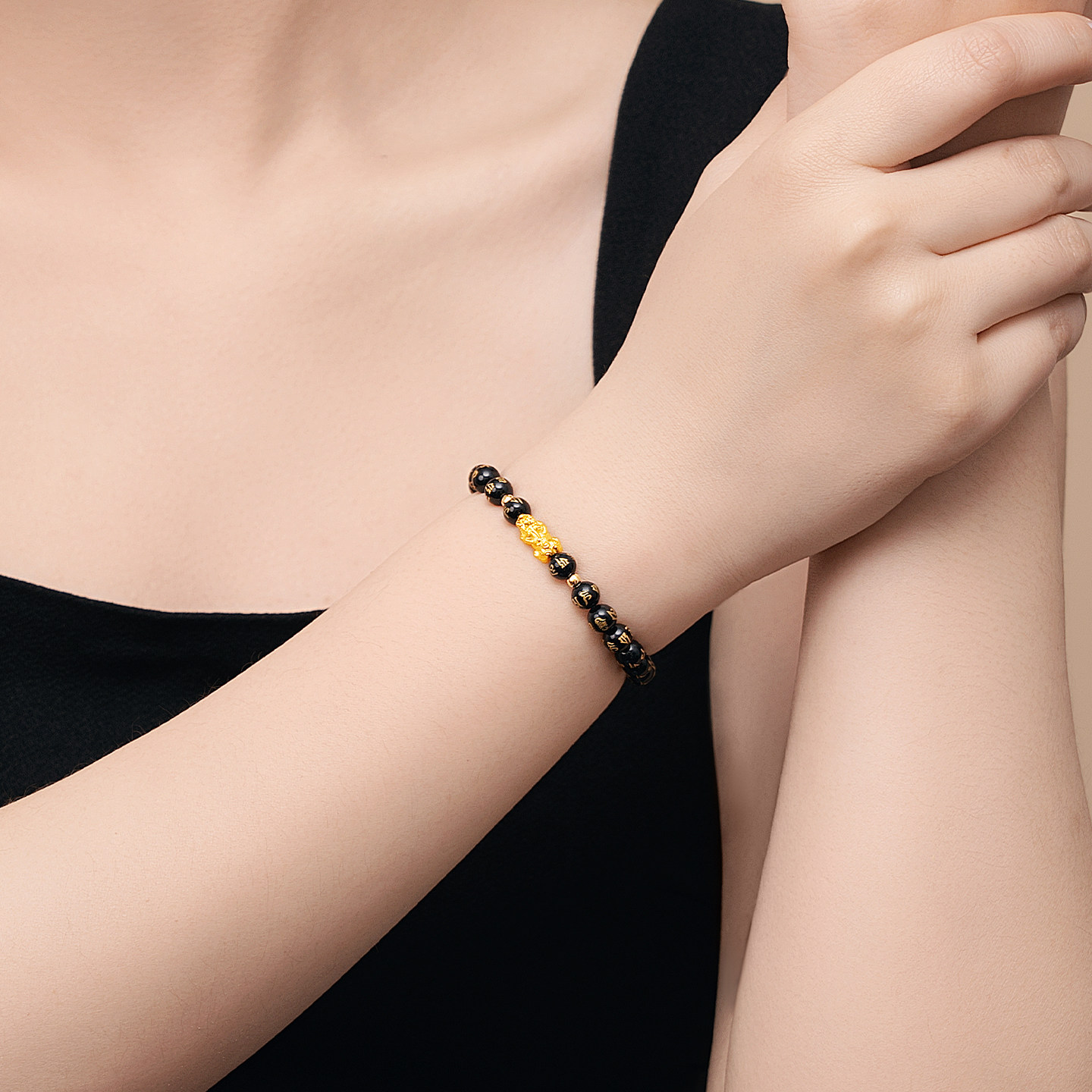 水贝黄金官方旗舰店足金999貔貅手串手链转运珠小克重礼物送男友,淘宝优惠券,粉丝福利购,淘宝优惠卷