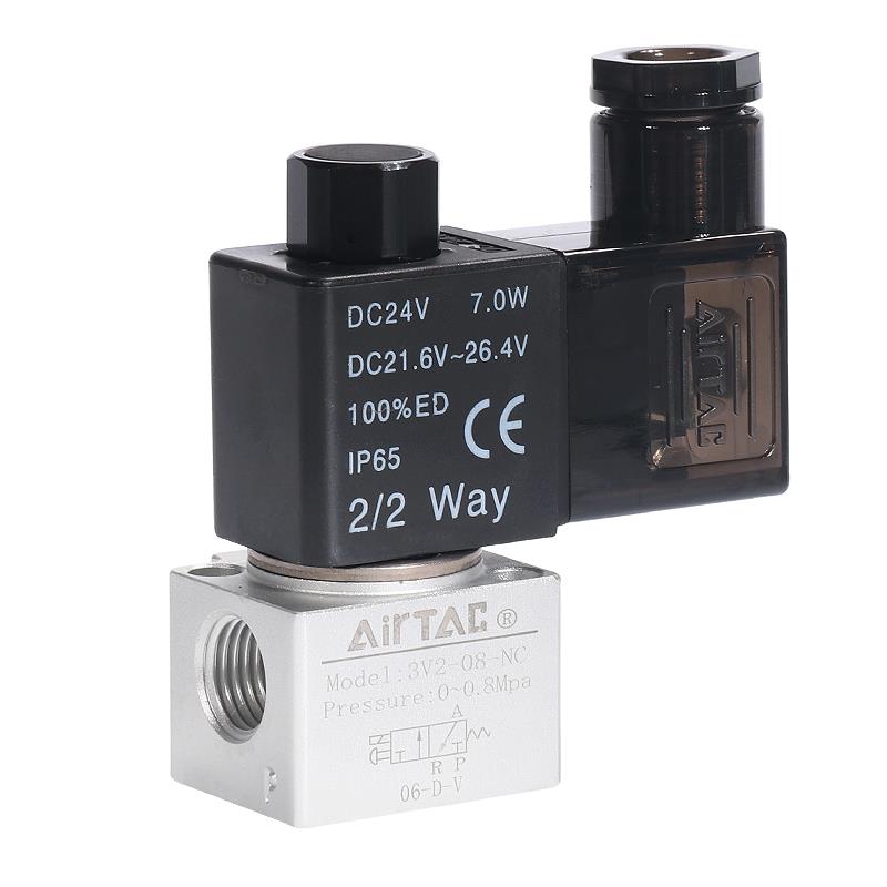 airtac真空电磁阀亚德客原装正品3V206/3V208NC/3V308NC二位三通 - 图3