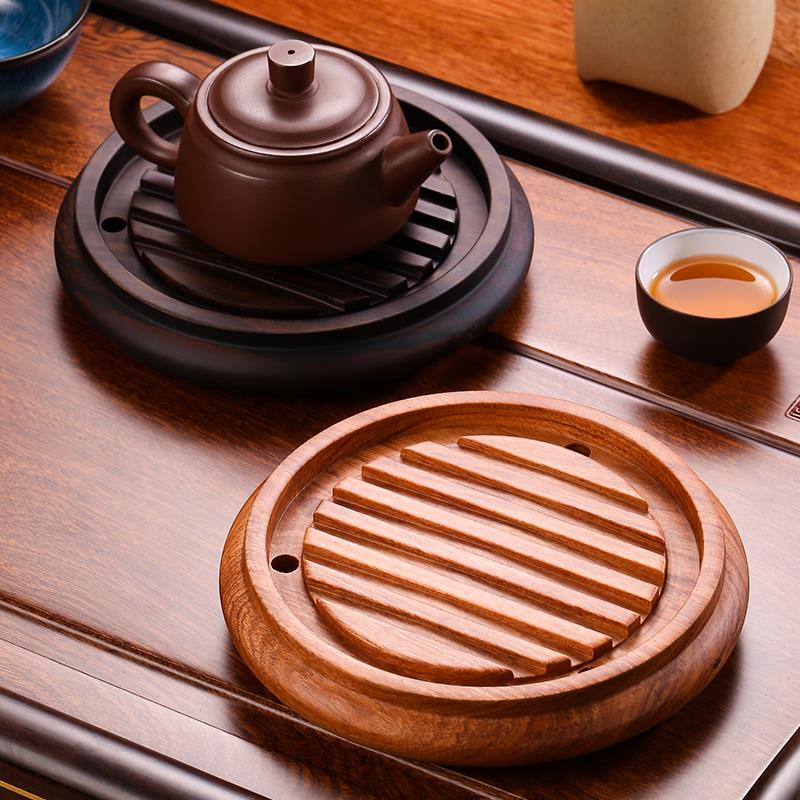 黑檀实木壶垫隔热垫壶承养壶垫茶壶底座壶托壶架茶杯干泡茶具王之 - 图0