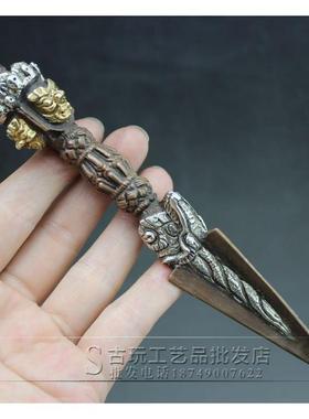 古玩杂项收藏工艺品复古 用品工艺品铜法器