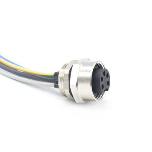 7/8 2-6芯设备板前安装连接器PCB焊板后锁公座母座防水3P4P5P插头 - 图2