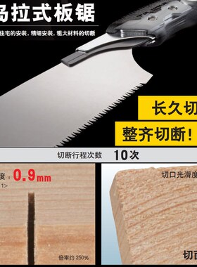 TAJIMA田岛锯子拉锯折叠锯板锯手锯家用伐木园林果树锯省力便携