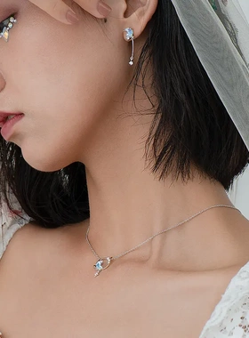 月夜疏影项链女设计简约百搭2025年新款女锁骨链