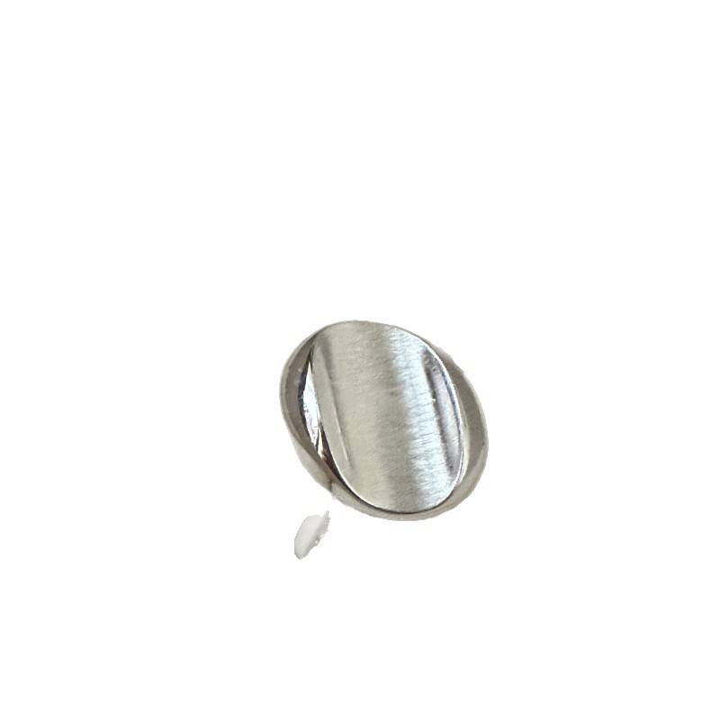 Korean style matte oval open ring women's niche design simple ring fashionable temperament versatile hand jewelry