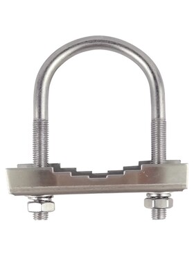 304不锈钢U型抱箍 U型螺丝螺栓 U型管卡管箍m8玻璃钢天线夹码夹具