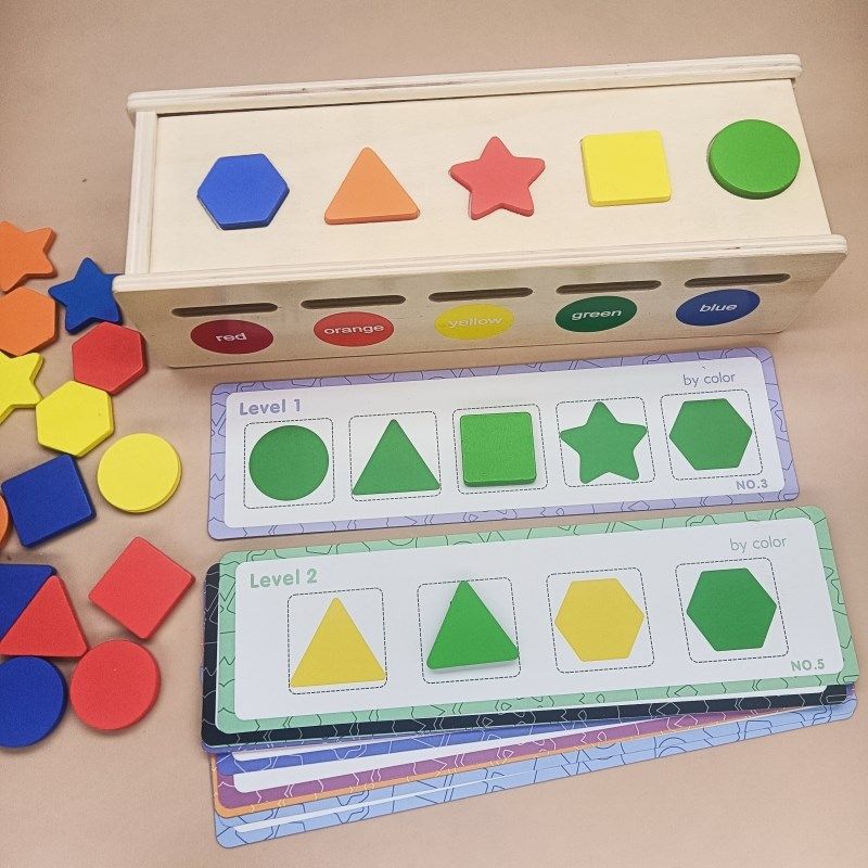 宝宝几何形状分类盒认知配对颜色识别蒙氏教具早教益智区小班玩具,淘宝优惠券,粉丝福利购,淘宝优惠卷