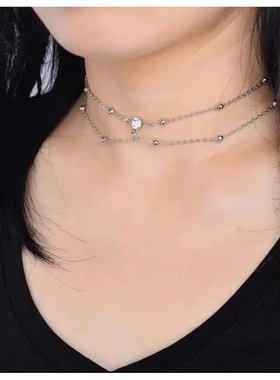 胸链短链饰品纯欲性感项链女身体链网红in百搭链条辣妹吊带背心