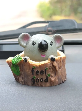 弹簧摇头公仔卡通摆件车载树脂工艺品汽车摆件车内装饰用品