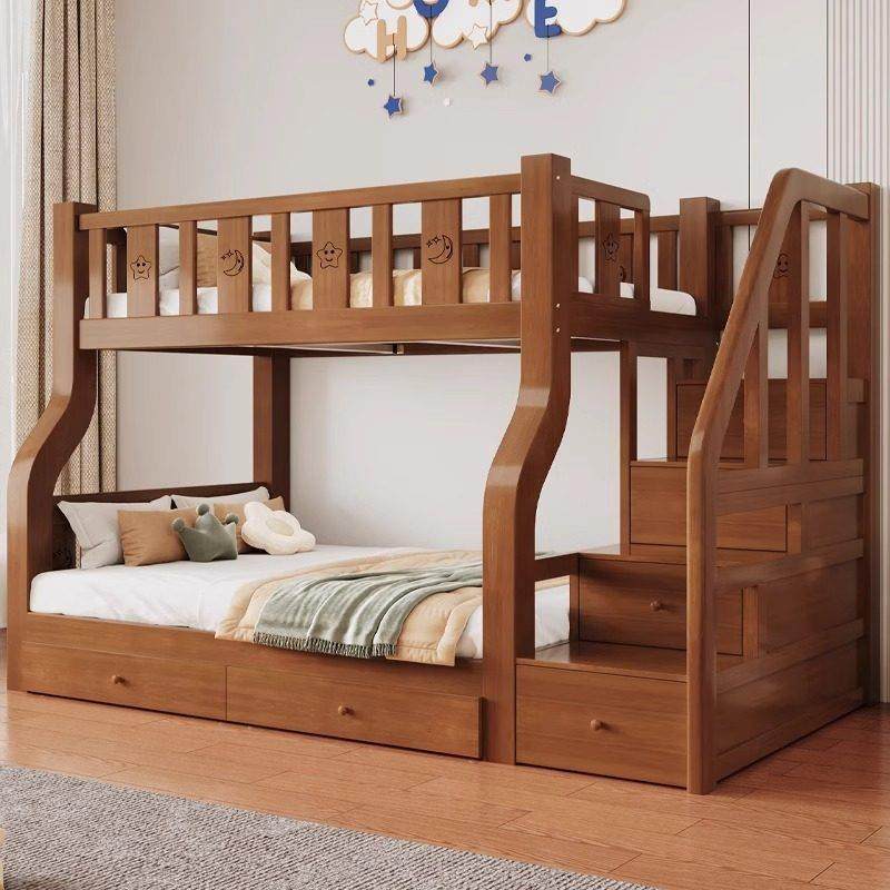 全实木双层上下床多功能高低床两层上下铺木床大人双人儿童子母床,淘宝优惠券,粉丝福利购,淘宝优惠卷