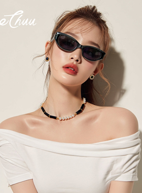 【墨镜项链耳钉套装】MeeChuu