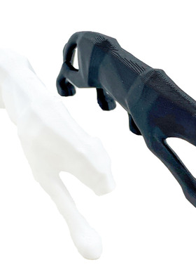 3D打印家居简约大方线条豹摆件创意十足夜市摆摊爆款书房装饰摆件