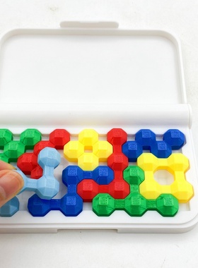 3D打印创意十足俄罗斯方块彩虹拼图益智拼图锻炼孩子的思维能力