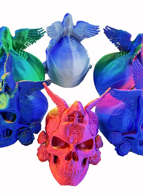 3D打印精美高级感骷髅头模型摆件家居万圣节氛围感装饰个性摆件