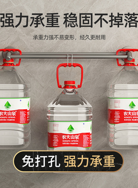 枪灰毛巾架卫生间免打孔壁挂式浴巾架洗手间浴室毛巾杆挂杆置物架