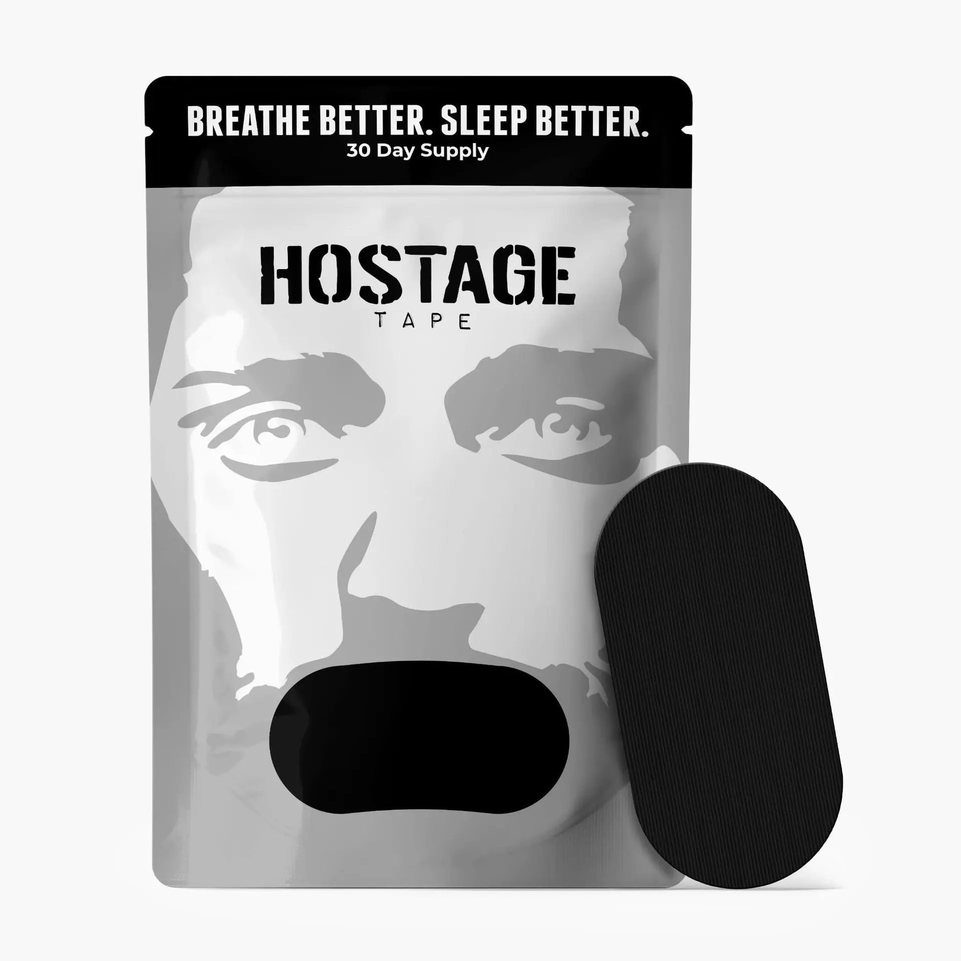 爆款睡眠呼吸胶带贴防嘴巴呼吸安睡鼻口贴阻鼾器 - 图0