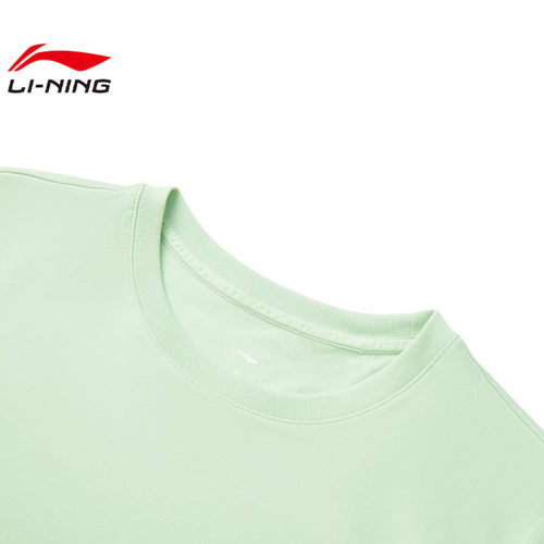 LINING李宁夏季女子运动运动休闲短袖T恤ATSV044-4 - 图3