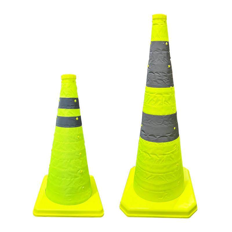 伸缩路锥 荧光绿反光锥停车汽车交通应急轻便警示路障可折叠锥筒,淘宝优惠券,粉丝福利购,淘宝优惠卷