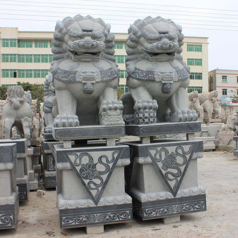石雕大石狮子看门石墩庭院门口景观雕塑摆件青石狮子一对,淘宝优惠券,粉丝福利购,淘宝优惠卷