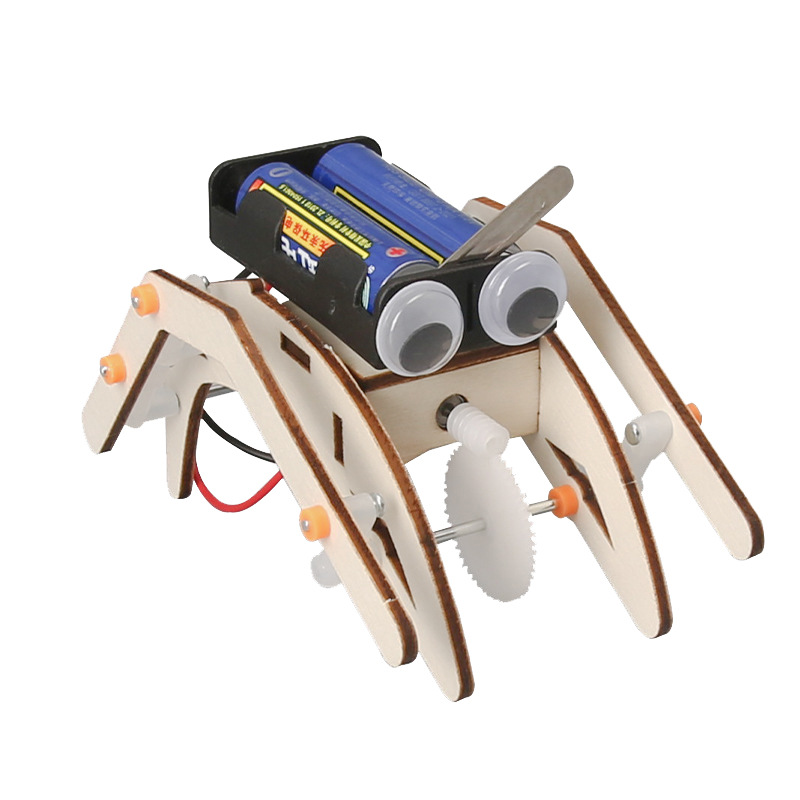 蜘蛛仿生机器人益智科技小制作儿童科技节科学小实验作业材料包新 - 图3