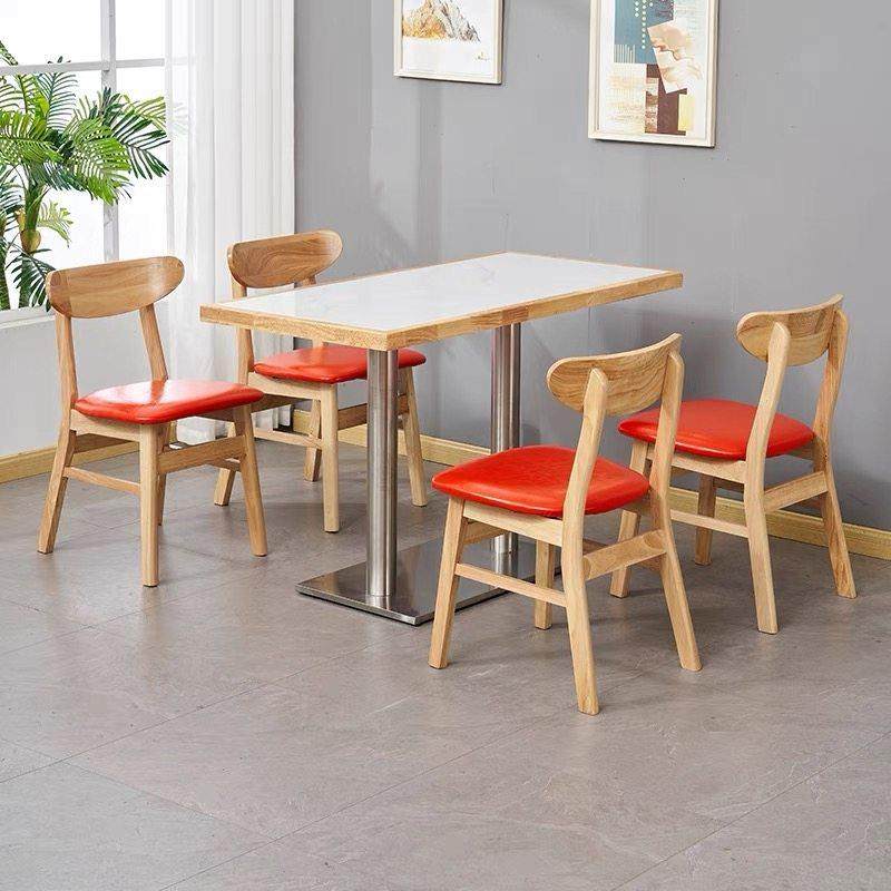 商用岩板快餐桌椅面馆小吃麻辣烫主题餐厅快餐连锁店实木桌椅组合,淘宝优惠券,粉丝福利购,淘宝优惠卷