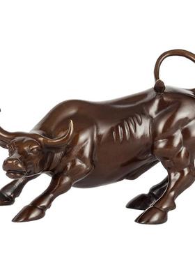纯铜牛华尔街牛饰品家居铜牛汽车饰品工艺品汽车内饰繁荣牛饰品