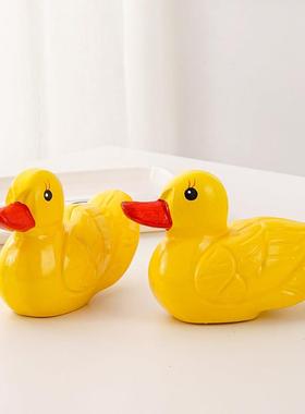 可爱中式鸳鸯木质鸭子摆件装饰品室内卧室房间摆设韩式复古