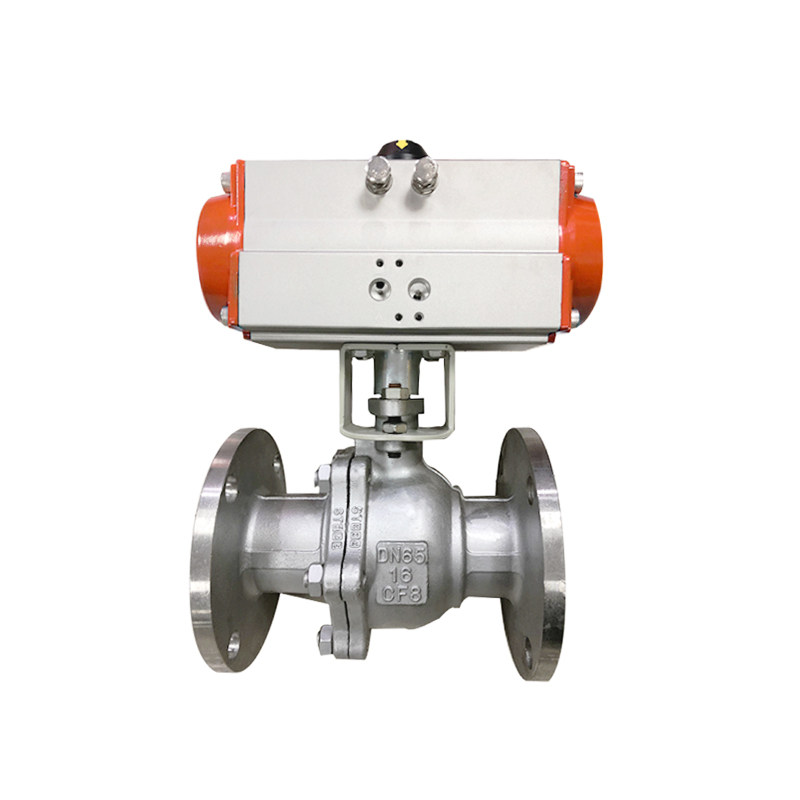 304气动不锈钢法兰球阀高温球阀Q641F-16P高平气动阀门气动切断阀 - 图2