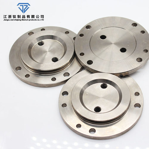 钛法兰TA1TA2平焊法兰 TC4法兰 盲板 球阀阀芯 非标定制DN10-600 - 图0