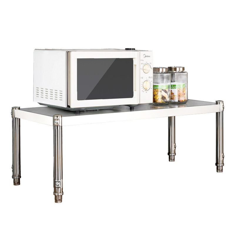 台面一层不锈钢厨房收纳电饭煲置物架微波炉灶台桌面单层落地架子,淘宝优惠券,粉丝福利购,淘宝优惠卷