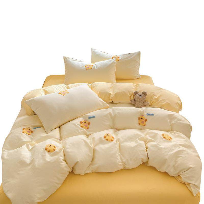 宿舍四件套全棉三件套卡通床单被套床上2024可爱新款床品儿童纯棉,淘宝优惠券,粉丝福利购,淘宝优惠卷
