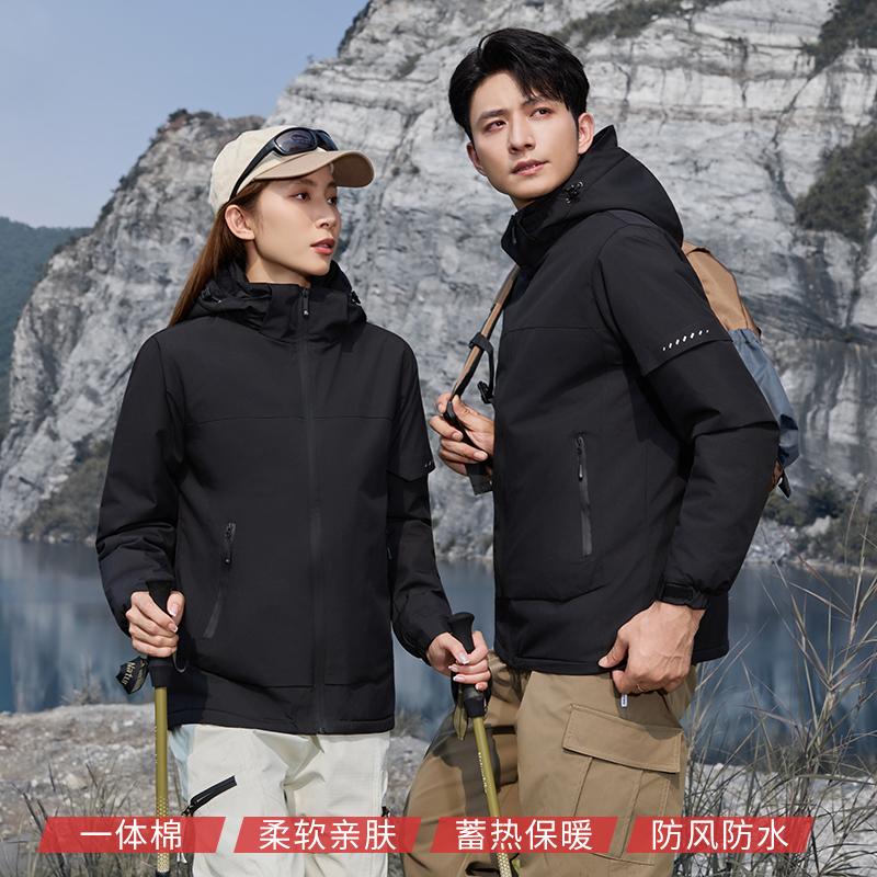 冲锋衣定制工作服印logo秋冬4s店企业销售团体风衣工装外套夹克男 - 图3