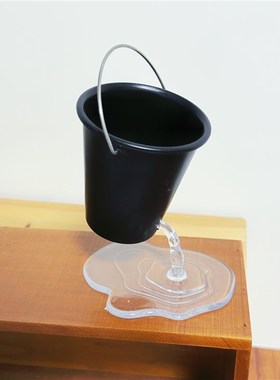 搞艺术的得用艺术水桶创意设计装饰小众可爱卡通笔筒摆件礼物