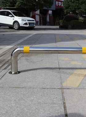 傲创不锈钢护栏M型钢管挡车器加厚U型护栏防撞栏杆防护道路隔离桩