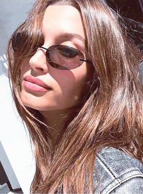 欧美复古时尚无框切边墨镜千禧风网红辣妹嘻哈蹦迪街拍太阳眼镜男