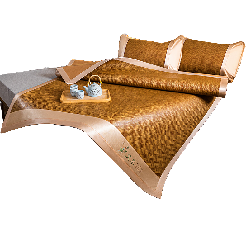 艾草冰丝凉席夏天藤席天然纯滕竹席草席床垫夏季老式席子冬夏两用,淘宝优惠券,粉丝福利购,淘宝优惠卷