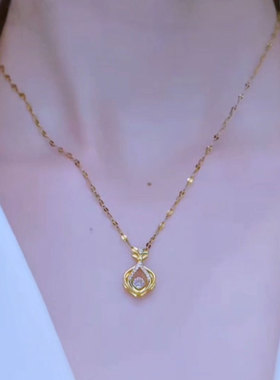 灵动香包钛钢项链小众锁骨链颈链