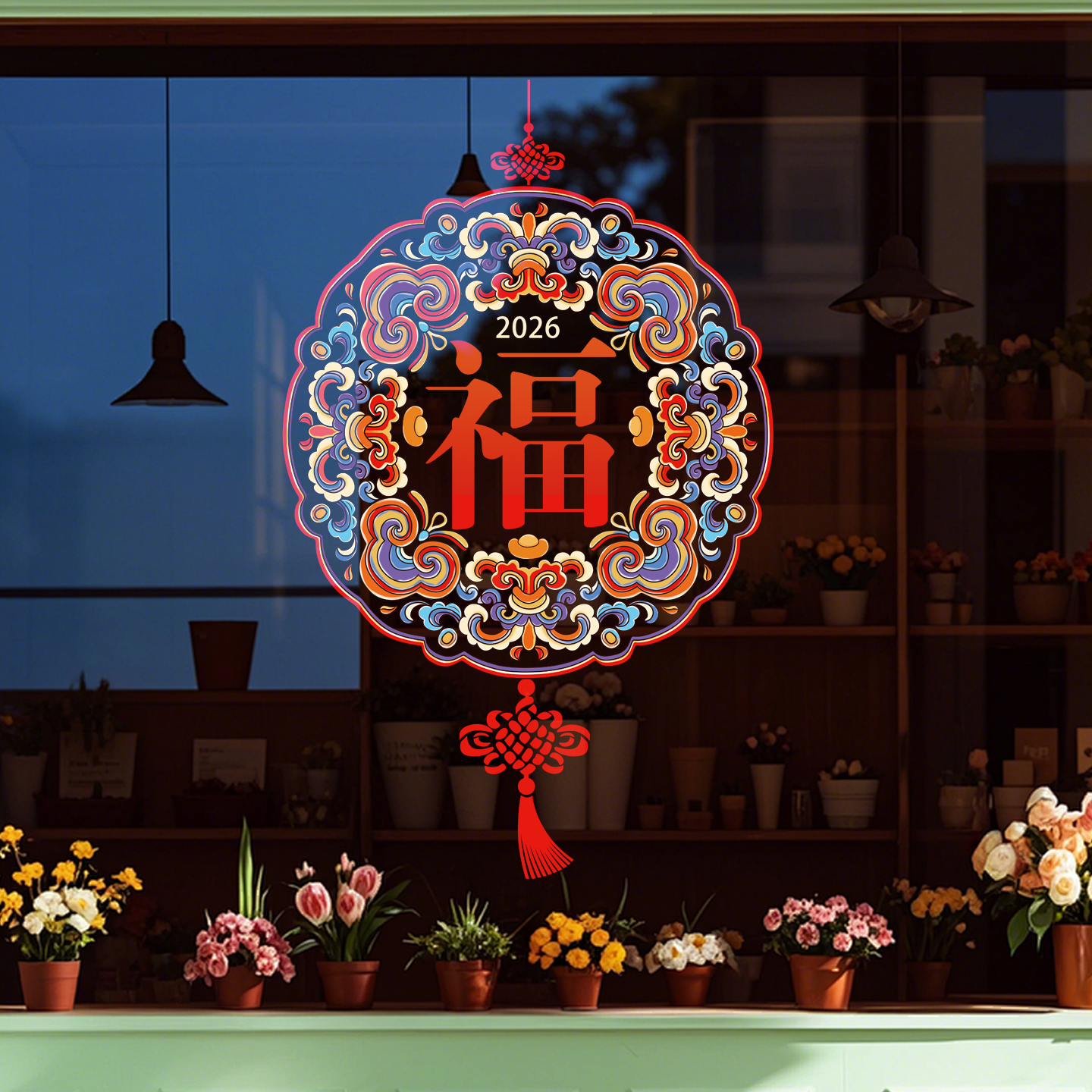 福字门贴2026新款窗贴马年福字乔迁新年窗花贴店铺橱窗中式静电贴,淘宝优惠券,粉丝福利购,淘宝优惠卷